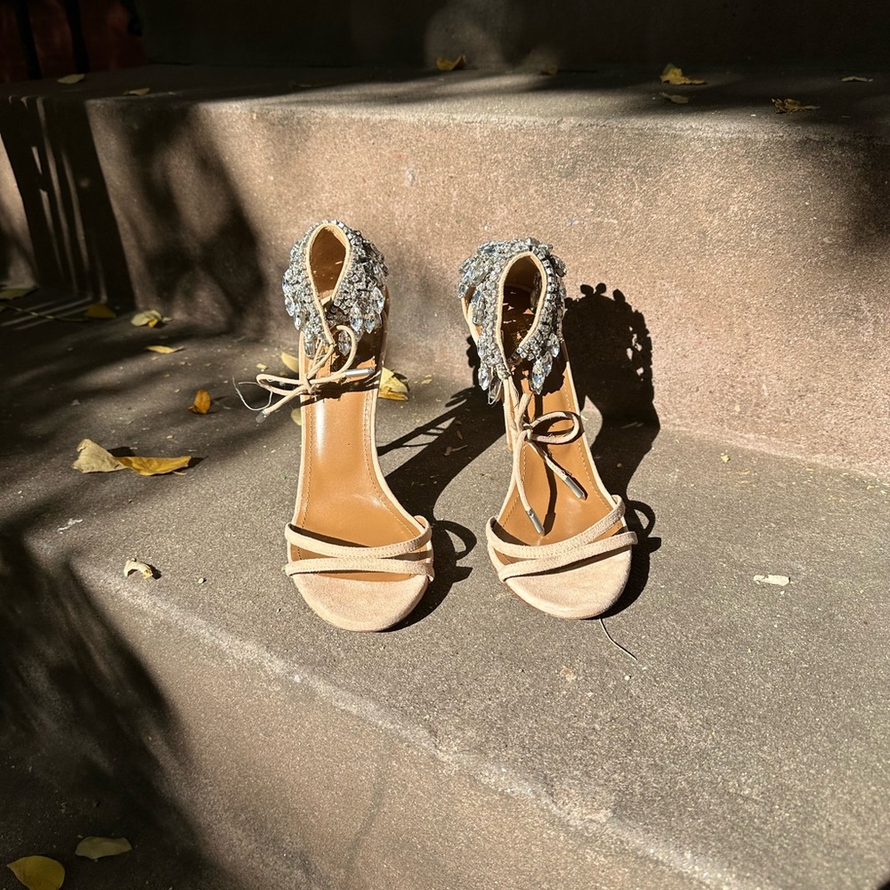 Aquazzura crystal embellished stiletto sandal - NEW never worn! IT size 37